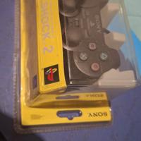 controller ps2 imballato originale nero