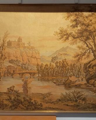 Arazzo Da Parete Antico con Scena del '700 Misure