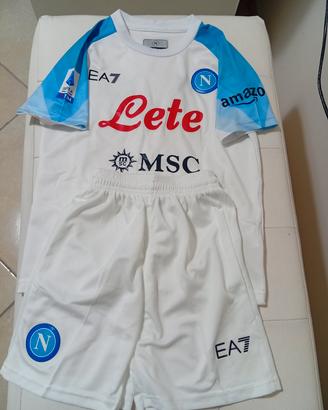 completo calcio napoli EA7 mis 24 bimbo 