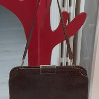 Borsa vintage in pelle di serpente 