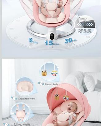 Dondolo neonato elettrico prima infanzia
