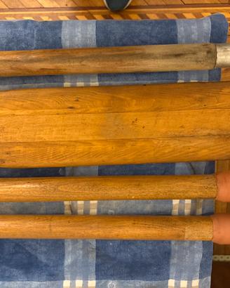 Remi da barca smontabili in legno L= Tot. 195 cm