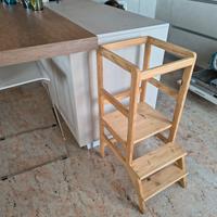 torre Montessori sgabello legno