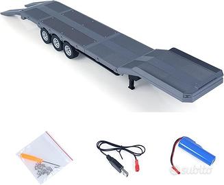 Rimorchio Huina 1502 1:18 Grigio per Camion Scania