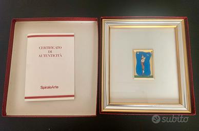 Serigrafia su foglia d’oro 18 kt