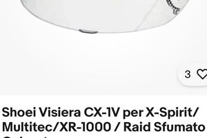 Visiera shoei CX per Multitec