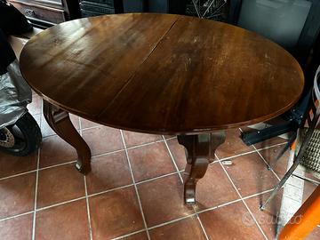 [RARO] Tavolo in legno estendibile antico