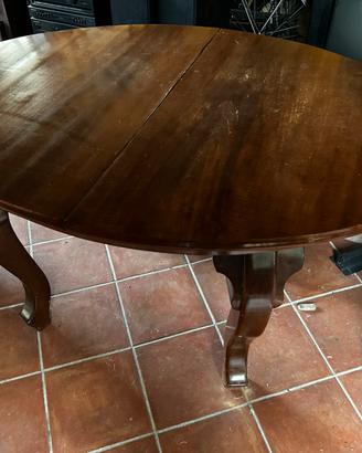 [RARO] Tavolo in legno estendibile antico