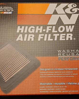 Filtro a pannello sportivo lavabile K&N per SUBARU