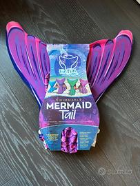 Coda sirena da piscina-mare per bambina 6+ anni