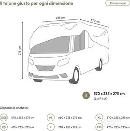 TRAVORA telo xxs per coprire camper