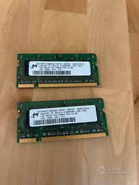 ram px portatile 1gb ddr2 667Mhz