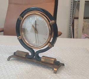 Orologio sveglia Italora in Ottone-lucite vintage