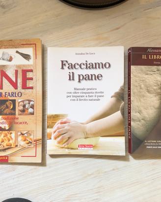 Lotto 3 libri sul pane – panificazione naturale