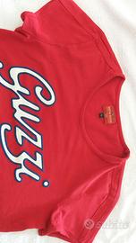 T Shirt Rossa 'MOTO GUZZI' Donna tg.''L''