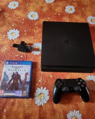 ps4 slim 500 gb + pad originale + scuf + 1 gioco 