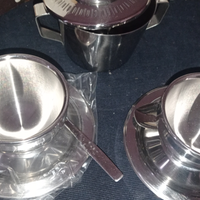 Set 2 tazzine caffè termiche più zuccheriera