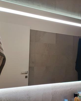 Specchio bagno con LED Mobil Crab