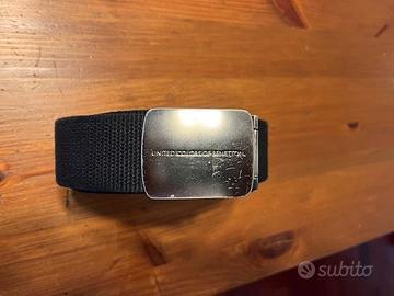 Cintura in tessuto nera 115cm - United Colors of B