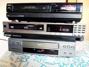 Lotto 3 videoregistratori vhs Schaub Lorenz Aiwa