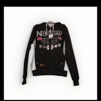 Felpa Geographical Norway tg M colore nero e gri