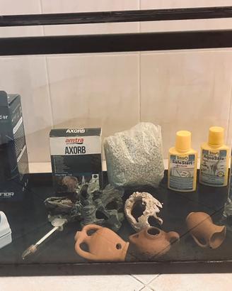 Acquario con accessori 60 lt