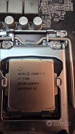 CPU Intel I7 -7700  3,60 GHZ