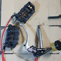 Pompa freno brembo tubi in treccia pinze 6