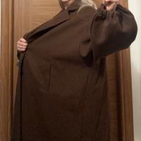 Cappotto marrone over size