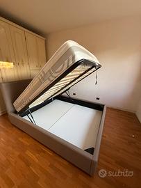 Letto Matrimoniale + rete con materasso Memory