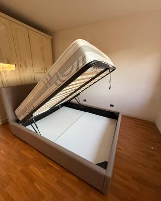 Letto Matrimoniale + rete con materasso Memory