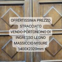Portoncino ingresso in legno massiccio