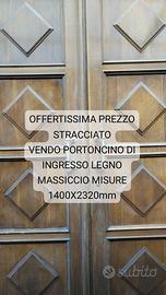 Portoncino ingresso in legno massiccio