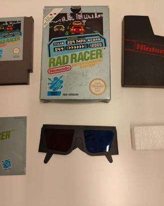 Rad Racer Nintendo Nes COMPLETO con occhiali 3D
