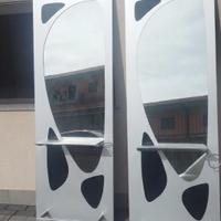 Specchiera pietra nera stile parrucchiere