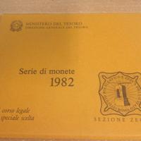 Divisionale 1982 con 500 lire Caravelle argento