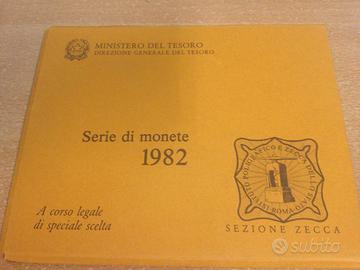 Divisionale 1982 con 500 lire Caravelle argento