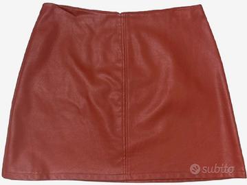 Minigonna finta pelle Primark Mattone
