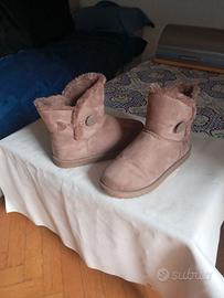 Scarpe stivaletti da donna imbottiti con pelo