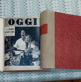 Rivista OGGI 1959 - Annata completa rilegata (2 vo