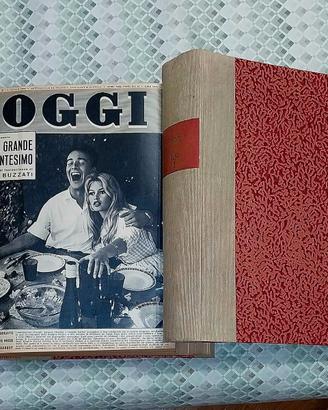 Rivista OGGI 1959 - Annata completa rilegata (2 vo