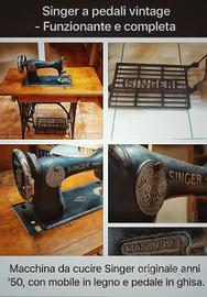  Singer a pedali vintage – Funzionante 
