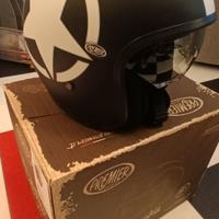 Casco Jet Premier VINTAGE STAR 9 Nero Opaco tg. L