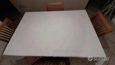 Tovaglia bianca damascata