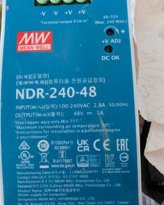 alimentatore industriale 48V 5A 240w 