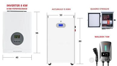 Sistema fotovoltaico con ricarica auto elettrica