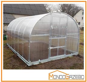 Serra gazebo 3x6 policarbonato 4mm portata180kg/mq
