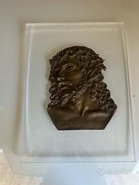 Scultura bronzo cristo
