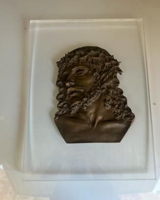 Scultura bronzo cristo