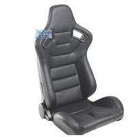 SEDILE SPORTIVO SEMI BAQUET STILE RS PELLE NERA